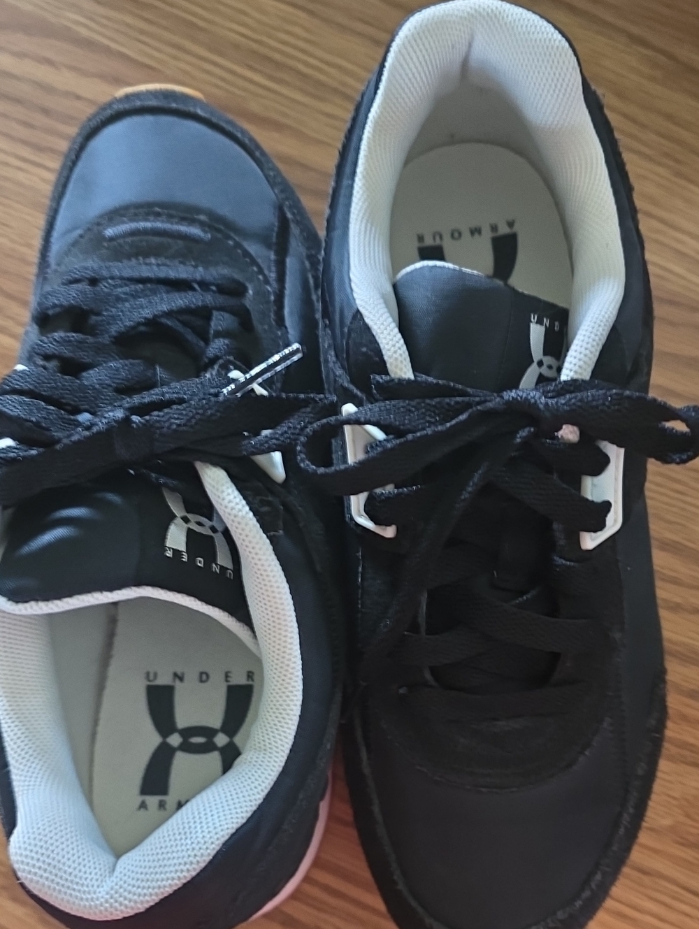 Under Armour Black Athletic Sneakers with White Accents